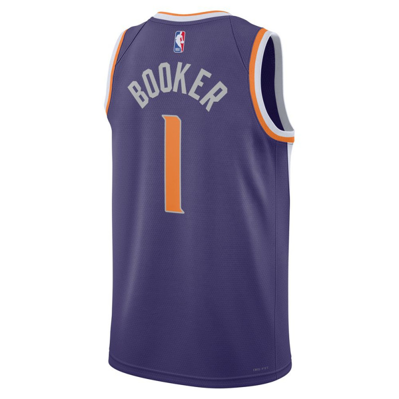 Men's Nike Phoenix Suns Dri-FIT Swingman Icon 22 NBA Basketball Jersey - New Orchid/Booker Devin