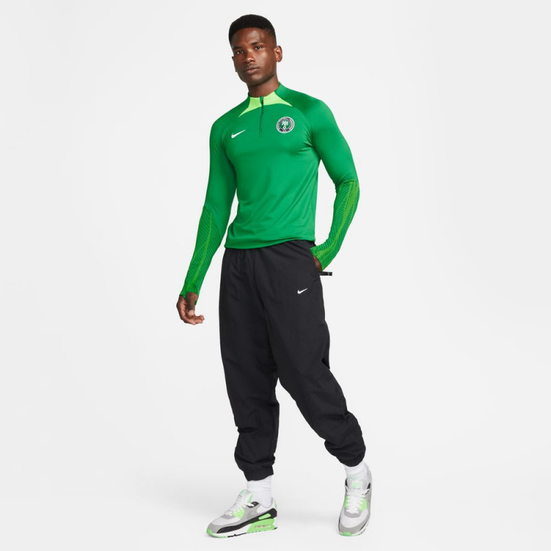 Nike Nigeria Strike Men's Dri-FIT Mesh Football Training Top - Fir Green/Strike Green/White