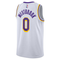 DN2081-102 - Nike Los Angeles Lakers Russell Westbrook Swingman Association Jersey 22 - White
