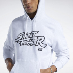 Reebok Street Fighter hoodie - Heather white - HU1702
