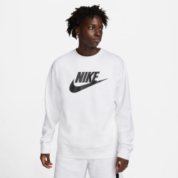 DQ4912-100 - Sweat-shirt homme Nike Sportswear Club Fleece - Blanc