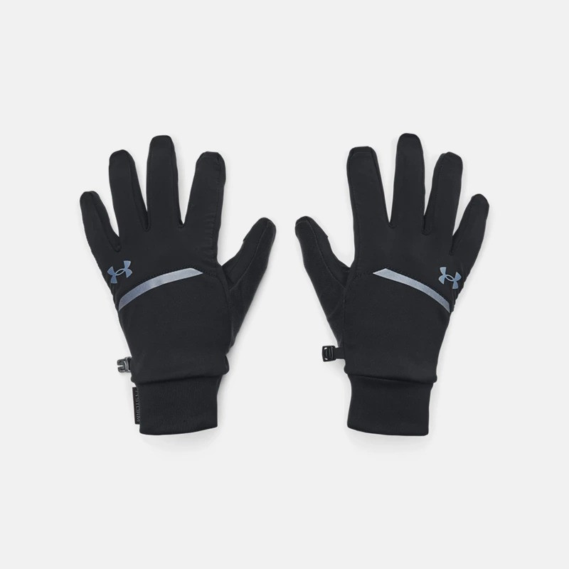 Under Armor Storm Fleece Run Men's Running Gloves - Black/Reflective - 1373284-001