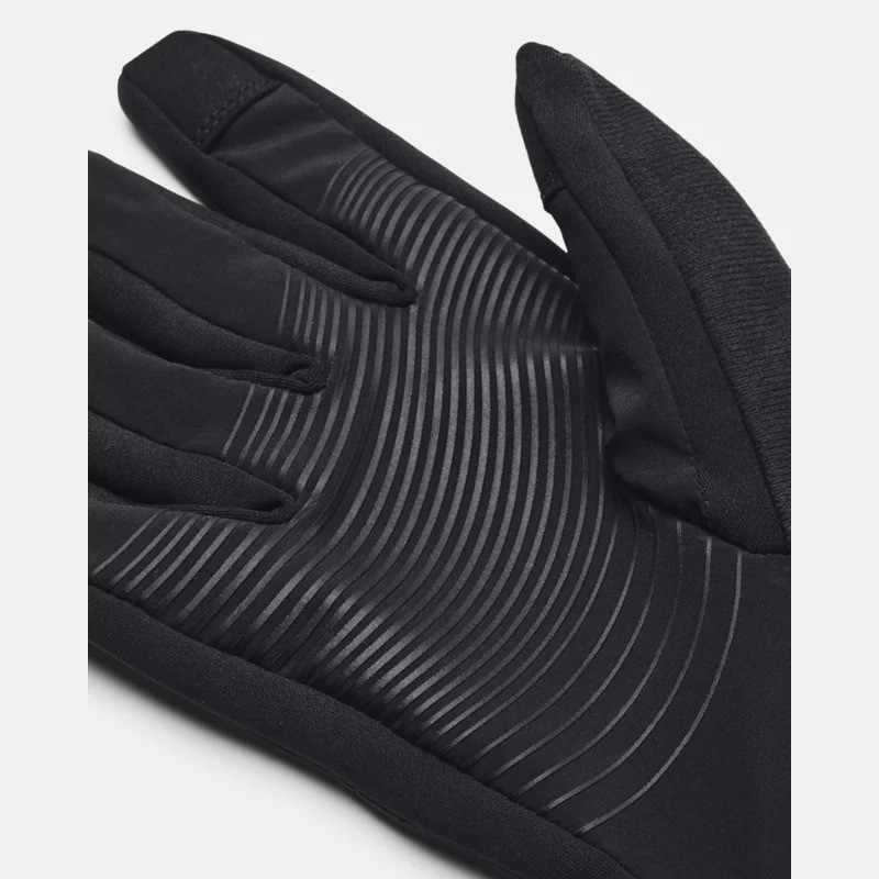 Under Armor Storm Fleece Run Men's Running Gloves - Black/Reflective