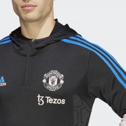 adidas Manchester United Condivo 22 Hooded Sweatshirt - Black - HT4295