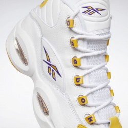 Chaussures de basketball Reebok Question Mid - Blanc/Jaune - FX4278
