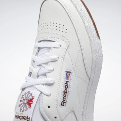 Reebok Club C 85 Shoes - Cloud White/Cloud White/Trail Brown S23-R - FZ6012