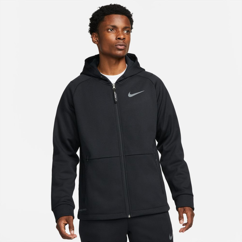 Nike Pro Therma-FIT Training Hooded Jacket - Black - DD2124-010