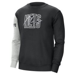 Sweat à capuche de basketball Nike Brooklyn Nets Courtside - Noir - DR9335-010