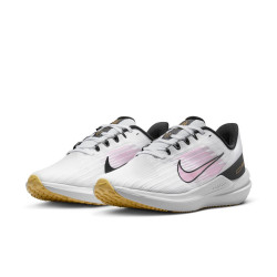Chaussures running femme Nike Winflo 9 - Blanc/Rose Sort-Noir-Blé Or - DD8686-104
