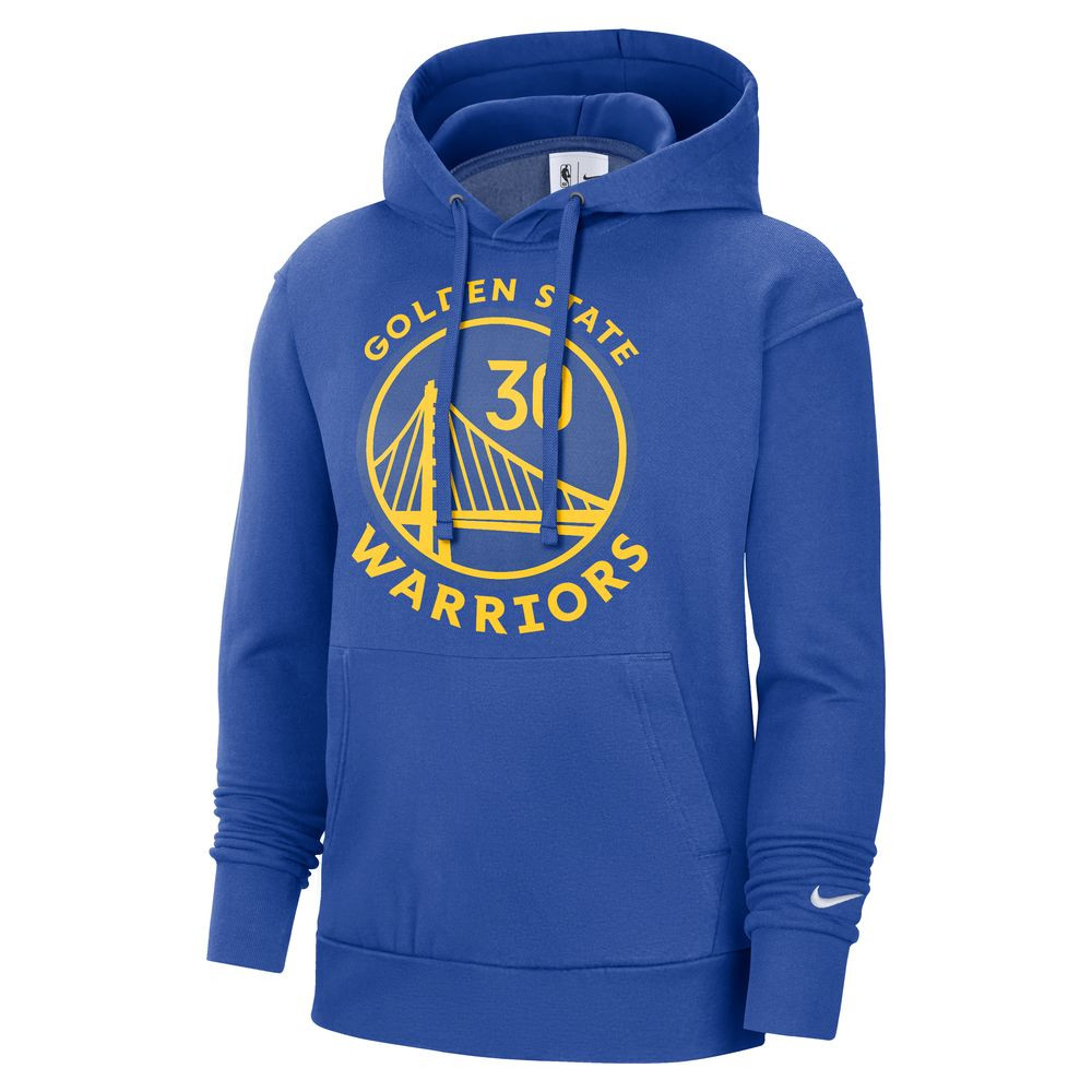 Sweat à capuche NBA Fleece pour homme Nike Golden State Warriors Essential - Bleu jonc/Curry Stephen