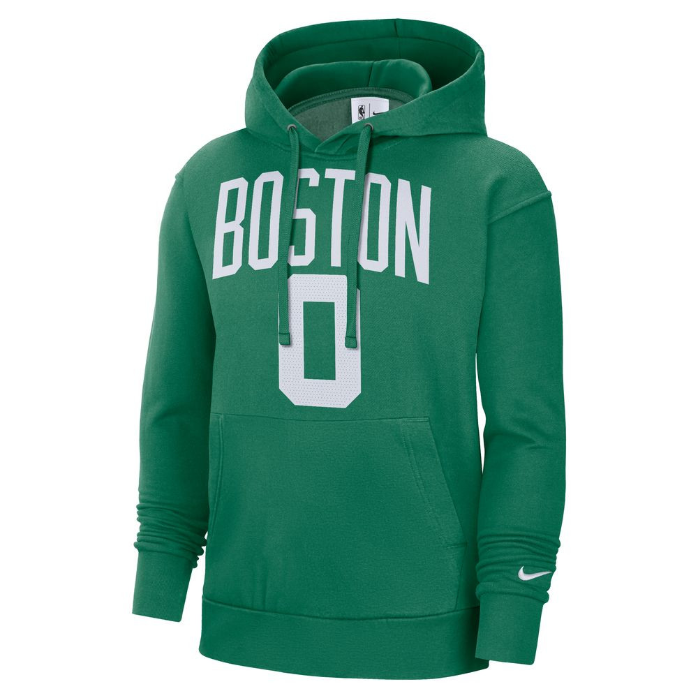 Sweat à capuche NBA Fleece pour homme Nike Boston Celtics Essential - Trèfle/Tatum Jayson