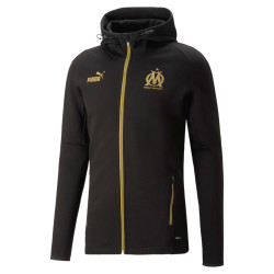 Puma Olympique de Marseille men's hooded jacket - Black - 767300 30