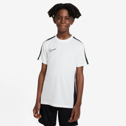 Nike Dri-FIT Academy23 children's football jersey - White/Black/Black - DX5482-100