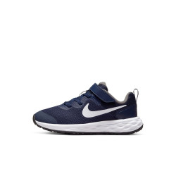 Chaussures petits enfants Nike Revolution 6 - Midnight Navy/Blanc-Flat Pewter - DD1095-400