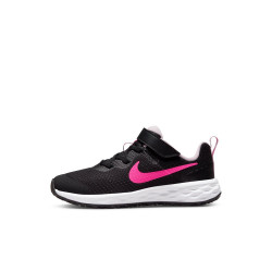 Chaussures petits enfants Nike Revolution 6 -  Noir/Hyper rose-mousse rose - DD1095-007