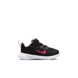 Chaussures bébé Nike Revolution 6 -  Noir/Hyper rose-mousse rose - DD1094-007