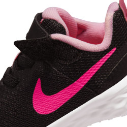 Nike Revolution 6 Baby Shoes - Black/Hyper Pink-Moss Pink - DD1094-007