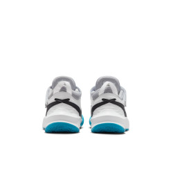 Nike Team Hustle D 10 Kids' Patits Shoes - White/Black-Wolf Grey-Lightning Blue - CW6736-104