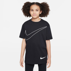 T-shirt manches courtes enfant Nike Sportswear - Noir/Blanc - DZ3585-010