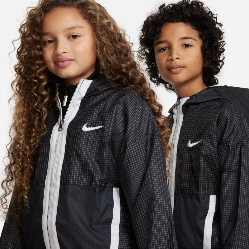 Nike ODP Big Kids' Woven Jacket - Black/Dark Smoke Gray