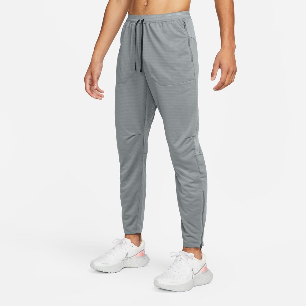 Pantalon de running en tricot pour homme Nike Dri-FIT Phenom Elite - Gris fumé/Argent réfléchissant
