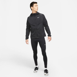 Veste à capuche de running homme Nike Windrunner - Noir/Argent réfléchissant - CZ9070-010