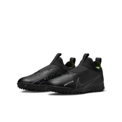Nike Jr. Zoom Mercurial Vapor 15 Academy TF children's cleats - Black/Dk Smoke Grey-Summit White-Volt - DJ5621-001