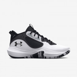 Under Armor Lockdown 6 Men's Basketball Shoes - White/Grey/Black - 3025616-101