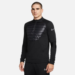 Nike Therma-FIT Academy Winter Warrior Men's Football Training Top - Black/Reflective Silver - DC9168-011