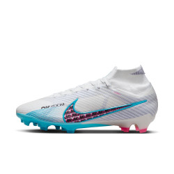 Nike Zoom Mercurial Superfly 9 Elite FG Football Boots - White/Baltic Blue-Pink Blast-Indigo Haze - DJ4977-146