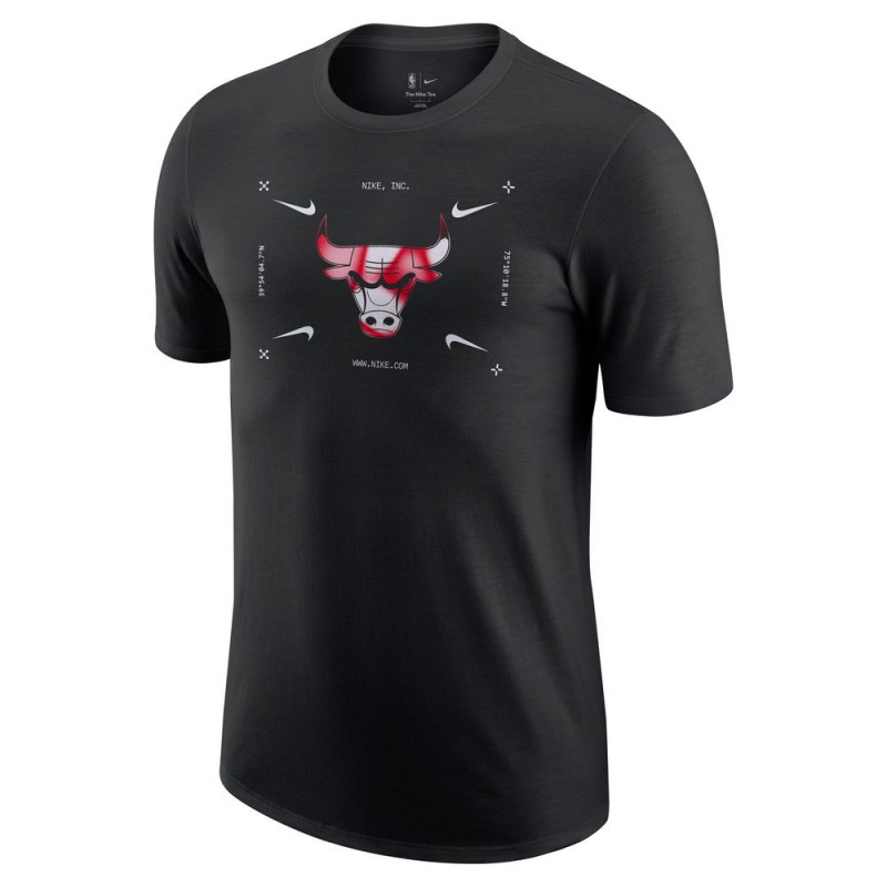 T-shirt manches courtes Nike Chicago Bulls - Noir - DZ0265-010