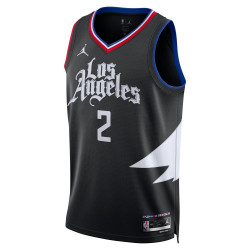 Jordan Los Angeles Clippers Statement Edition Basketball Jersey - Black/Leonard Kawhi - DO9529-010