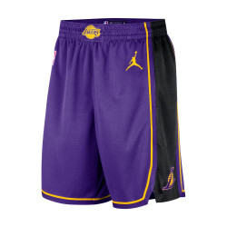 Jordan Los Angeles Lakers Statement Edition Basketball Shorts - Champ Violet/Amarillo - DO9432-504
