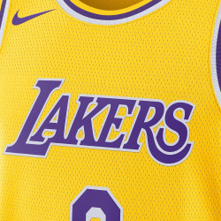 Nike Men White Los Angeles Lakers LeBron James SWGMN Basketball Jersey