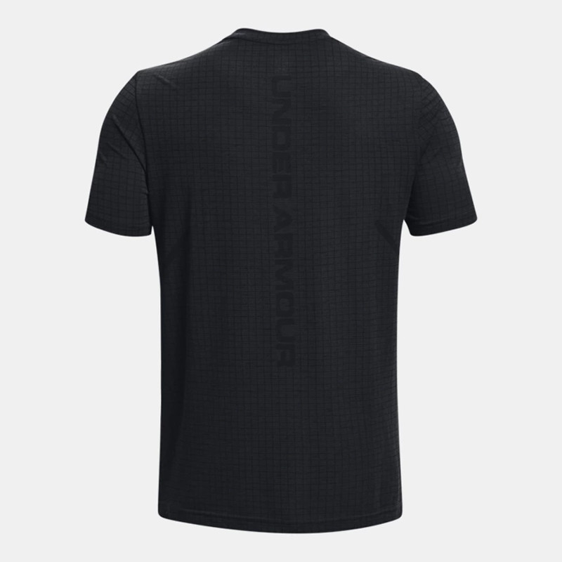 Under Armor Ua Seamless Grid Ss Men's Short Sleeve Top - Black/Mod Gray
