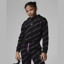 Sweat à capuche enfant (Fille) Jordan Essentials AOP - Noir - 45C161-023