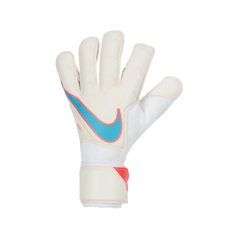 Nike Goalkeeper Grip3 Goalkeeper Glove - White/White/Baltic Blue - CN5651-102