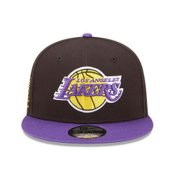 New Era 9Fifty Snapback NBA Los Angeles Lakers Team Patch Adjustable Cap - Black - 60298865