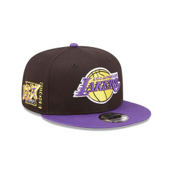 Casquette ajustable New Era 9Fifty Snapback NBA Los Angeles Lakers Team Patch - Noir - 60298865