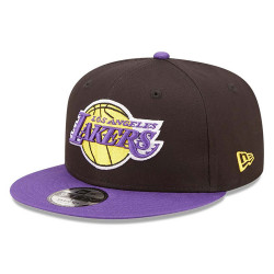 Casquette ajustable New Era 9Fifty Snapback NBA Los Angeles Lakers Team Patch - Noir - 60298865