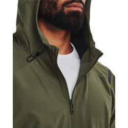 Under Armor Unstoppable Men's Hooded Jacket - Marine OD Green/Black - 1370494-390