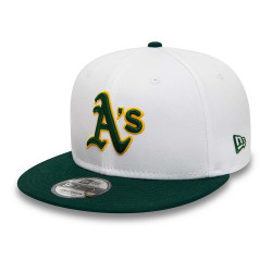 Casquette ajustable New Era 9Fifty Snapback MLB Oakland Athletics Crown Patches - Blanc - 60298820
