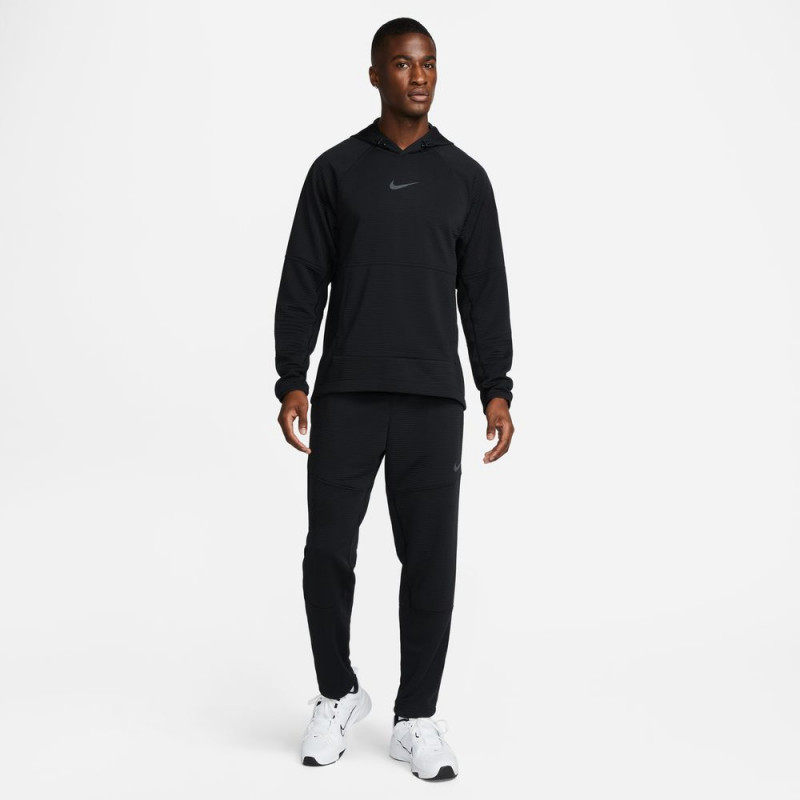 Nike Pro Men's Fleece Fitness Pants - Black/Iron Gray