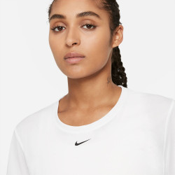 Nike Dri-FIT One Women's Short Sleeve Top - White Black - DD0638-100
