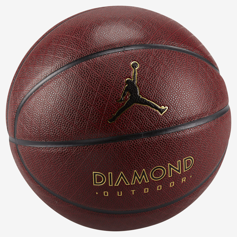 Jordan Diamond Outdoor Basketball (Size 7) - Amber/Gold/Black