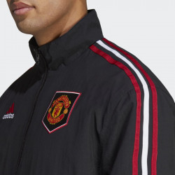 adidas Anthem Manchester United Football Jacket - Black - HT1997