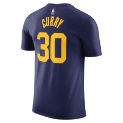 T-shirt manches courtes Jordan Golden State Warriors Stephen Curry Statement Edition - Bleu loyal - DV5772-422