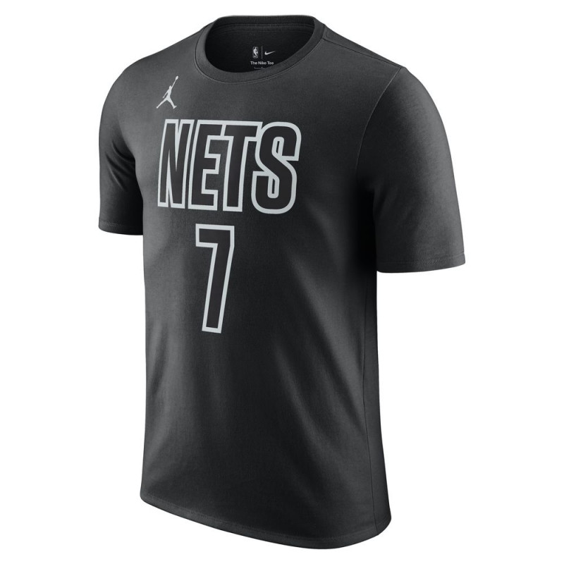 T-shirt manches courtes pour homme Jordan Brooklyn Nets Kevin Durant Statement Edition - Noir - DV5760-016