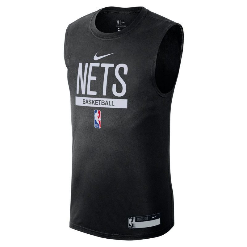 DR6752-010 - T-shirt sans manches pour homme Nike Brooklyn Nets - Noir