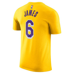 T-shirt manches courtes Nike Los Angeles Lakers Lebron James - Jaune - DR6380-728